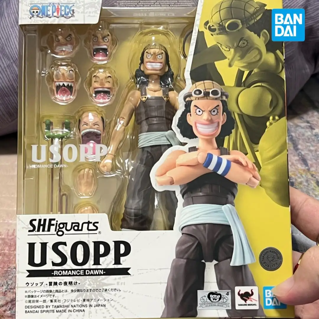 

Original BANDAI S.H.Figuarts Anime ONE PIECE USOPP Dawn of the Adventure Anime Action Figures Model Figurine PVC Toys