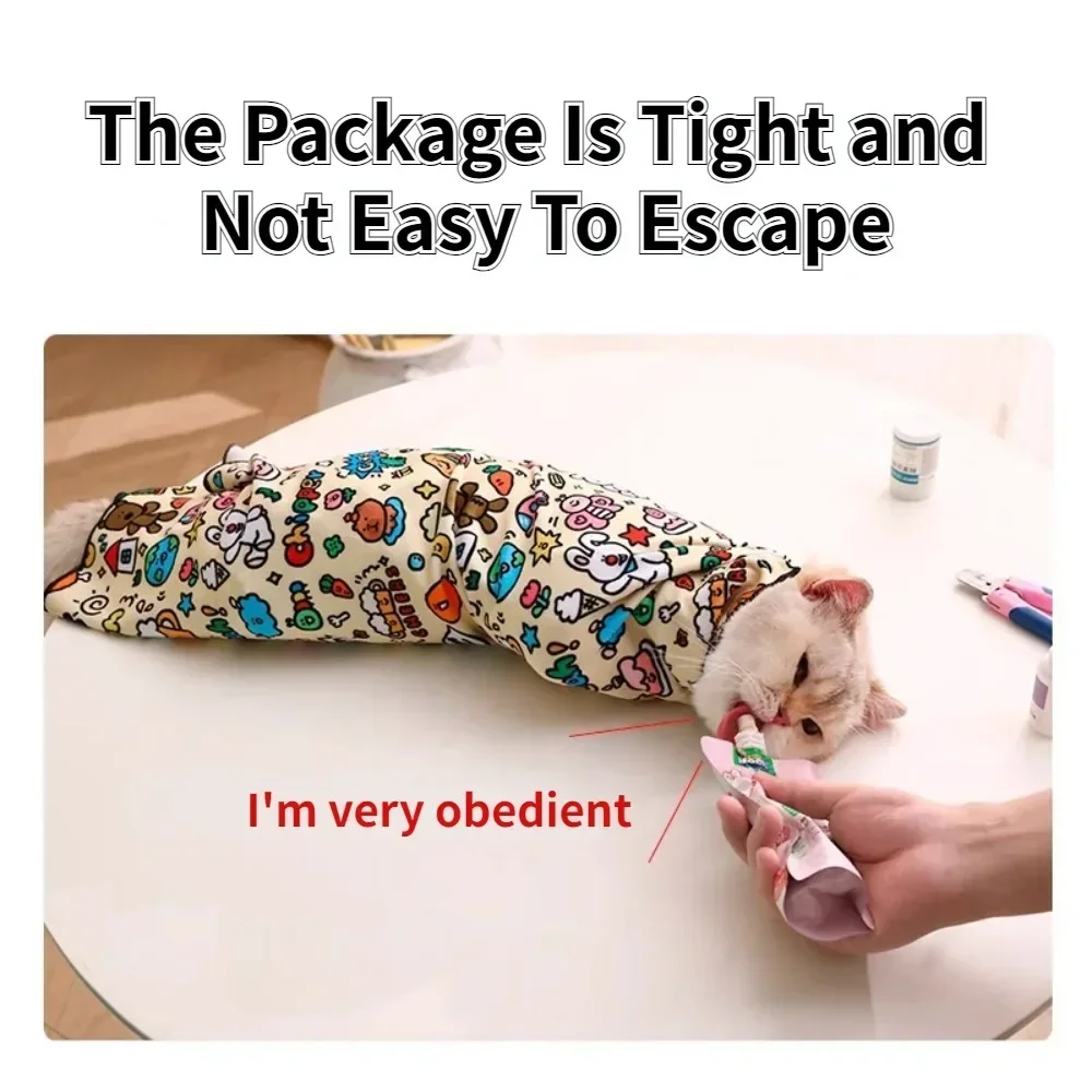 Panno BaiTie per gatti, panno magico fisso, avvolgimento per animali domestici, tessuto per gatti, chiodi da taglio, iniezione, artefatto antigraffio e anti morso