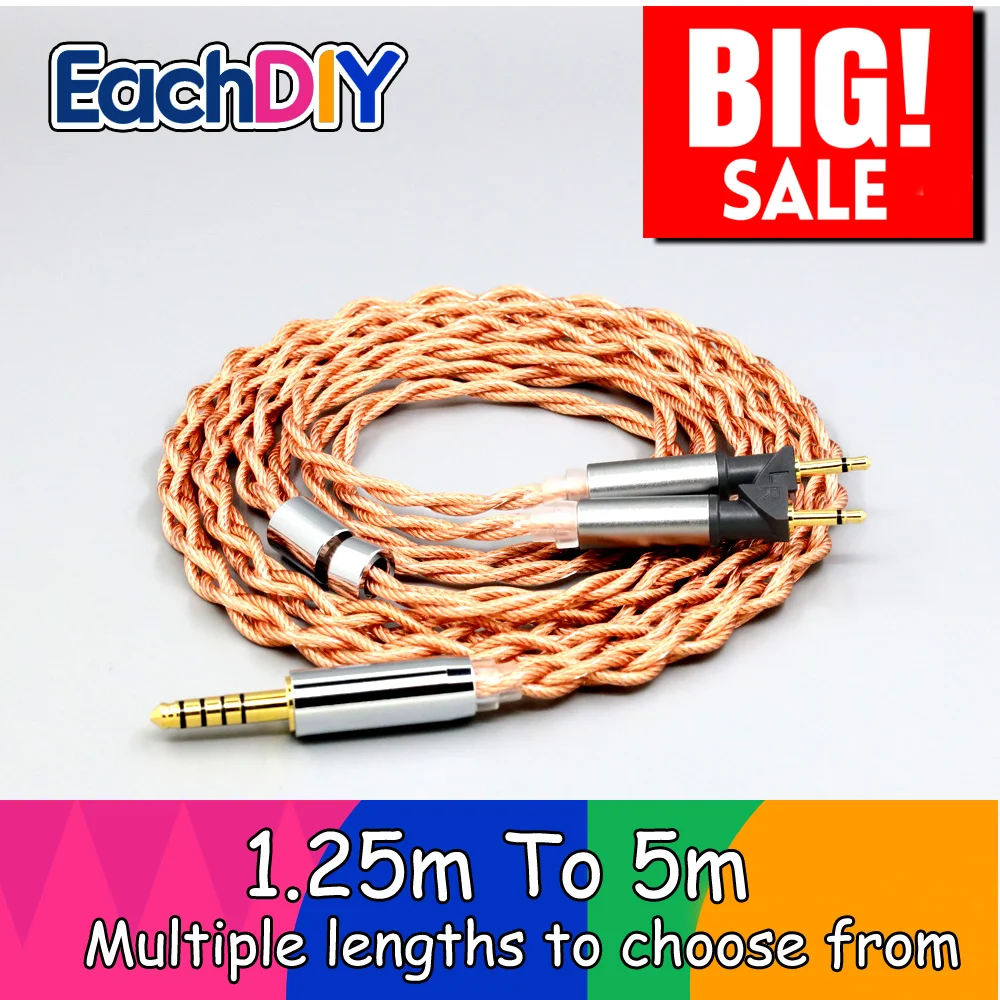 

Graphene 7N OCC Shielding Coaxial Mixed Earphone Cable For Abyss Diana v2 phi TC X1226lite 1:1 headphone pin LN008501