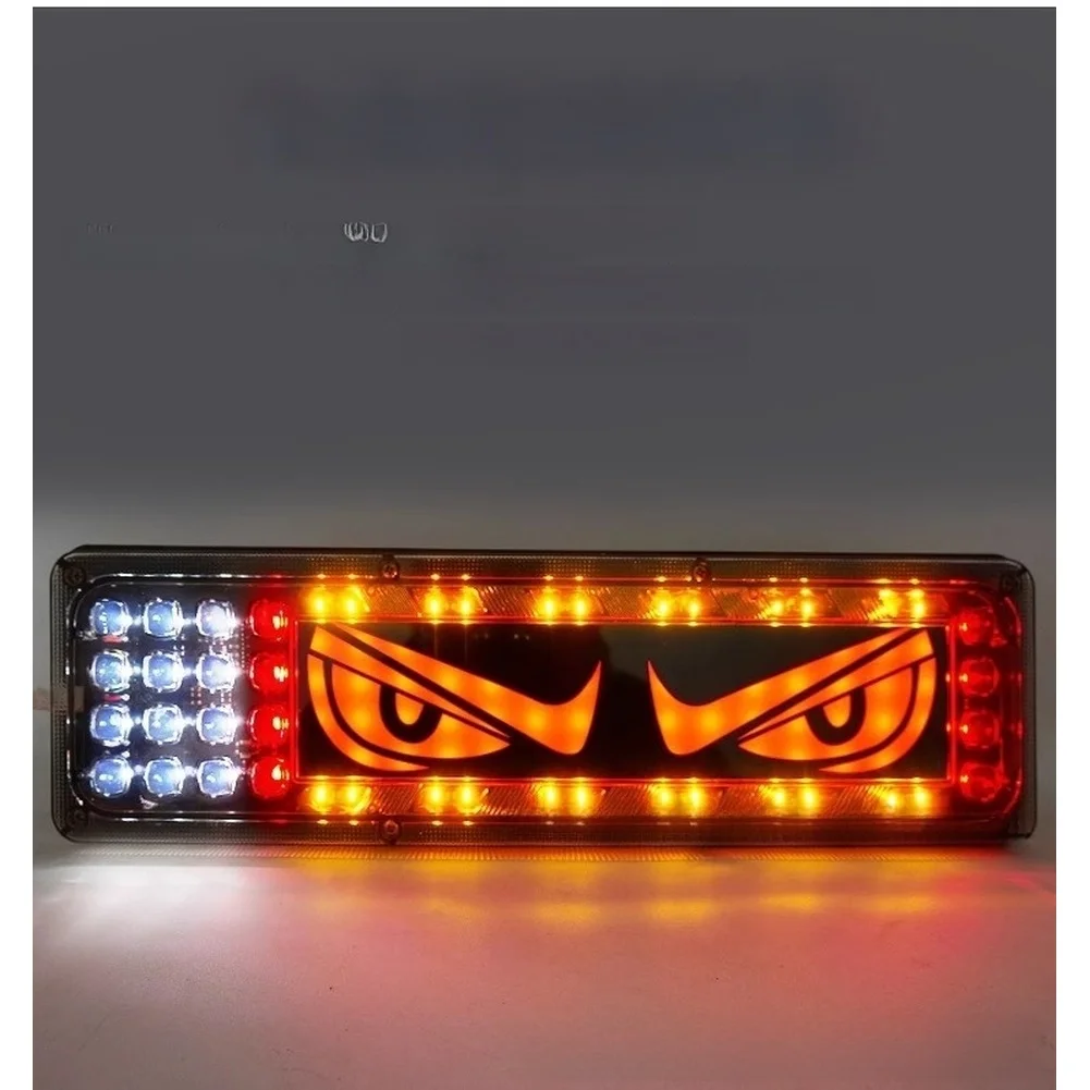 Brake Turn Signal Lamp LED Truck Tail Light For Road Safety Black Multi-functional Light Multi-functional Signals
