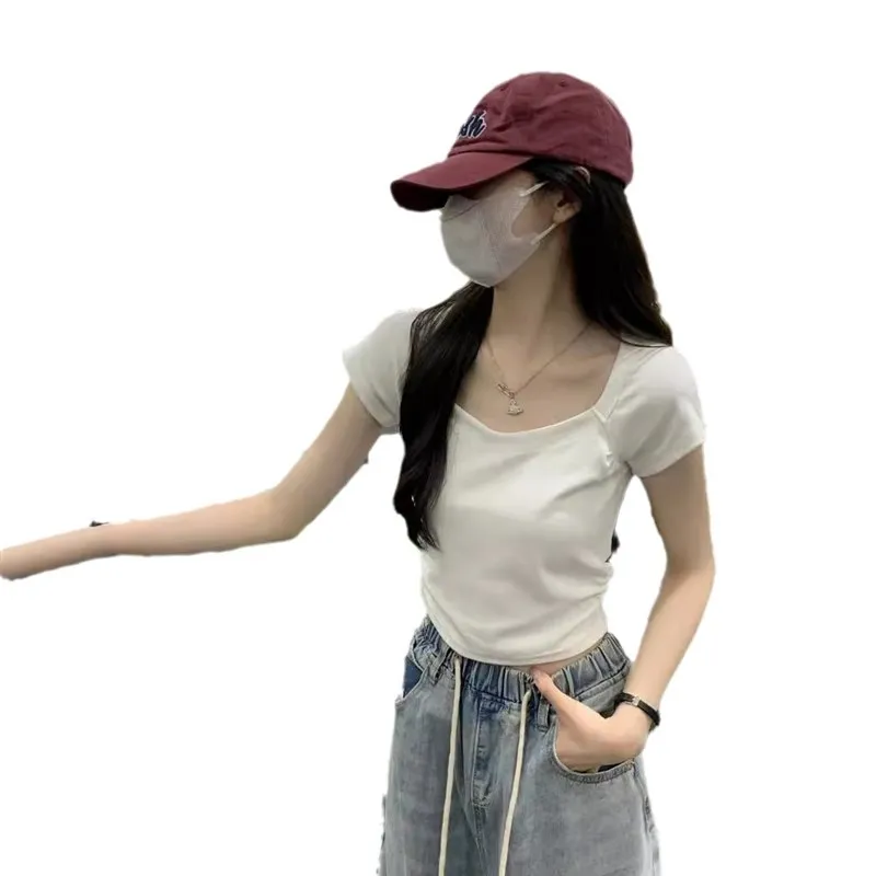 

Шикарная приталенная футболка ort Sve, повседневная женская футболка Faion 202, модный базовый цветной топ с круглым вырезом Ne