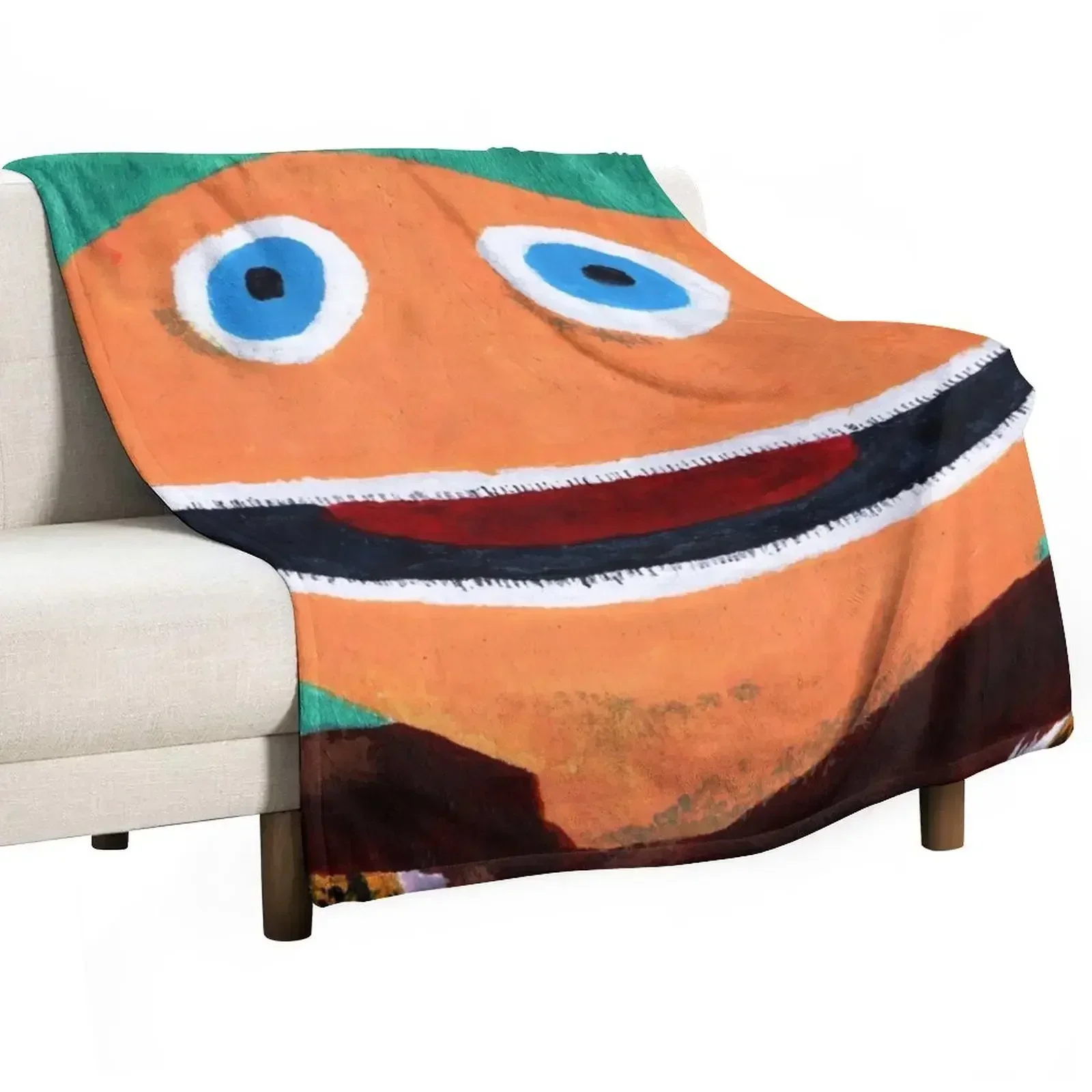 King Zippy The Rainbow King (Le Roi Zippy) Throw Blanket Flannels Camping Quilt Winter beds Blankets