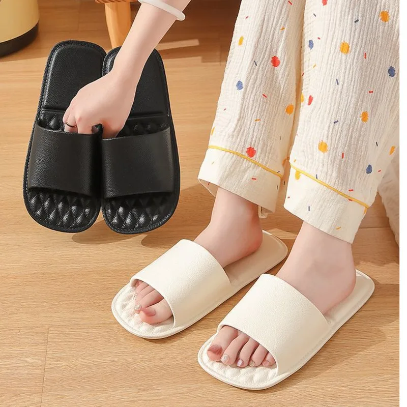 Foldable travel slippers portable women's summer travel business trips bathing anti slip disposable EVA slippers for home