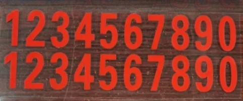 Digital car self-adhesive stickers that can be used to create phone numbers