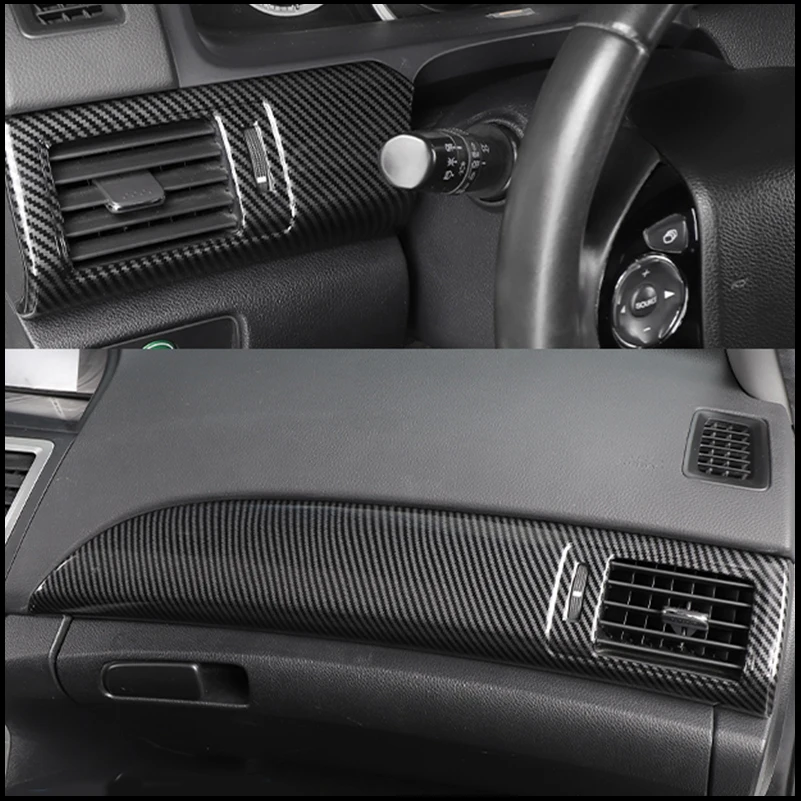For Honda Accord 9th 2013-2016  Interior Instrument Vent Center Control Panel Cover Trim Moulding Car Styling Auto Accessories
