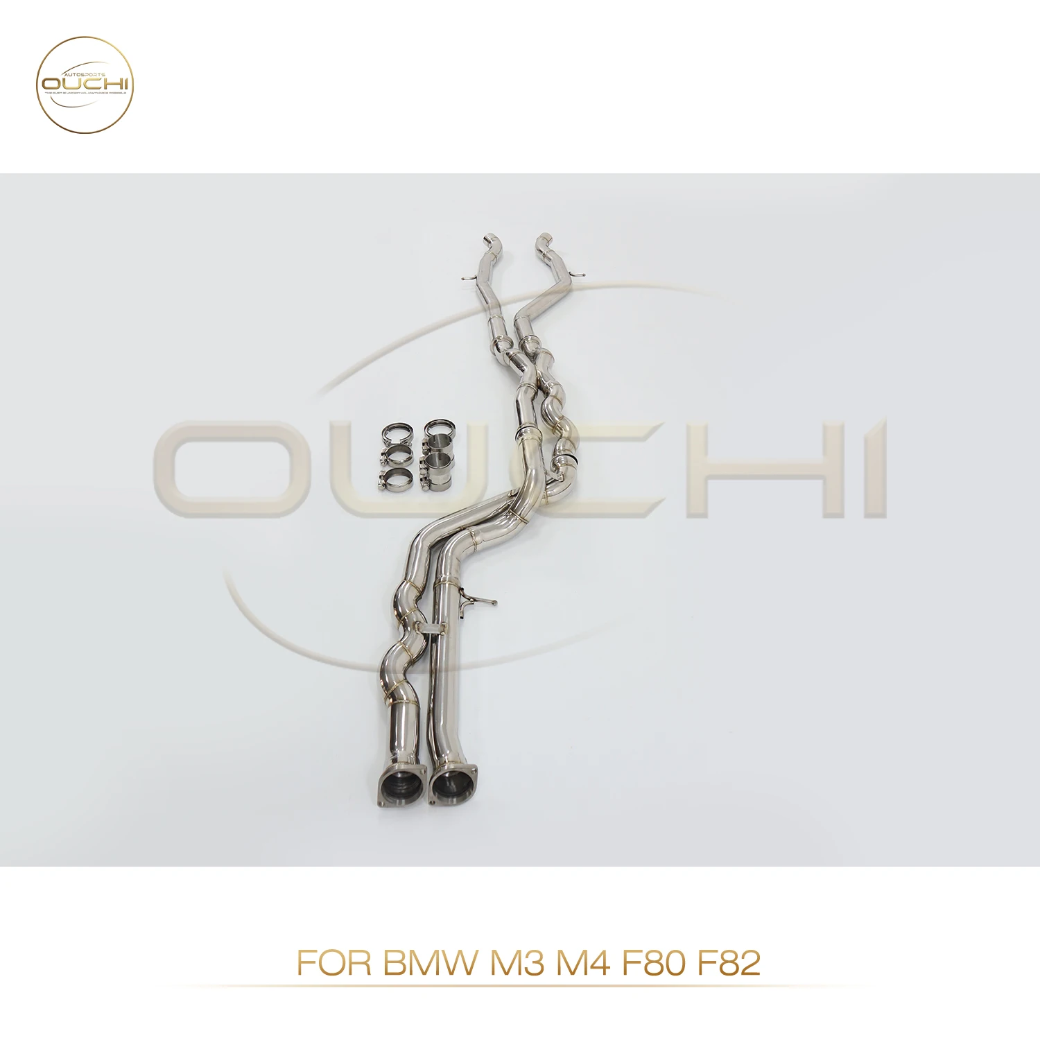 

OUCHI High Performance Middle Pipe for BMW M3 M4 F80 F82 Exhaust Stainless Steel With Twist Tube Car Accessories