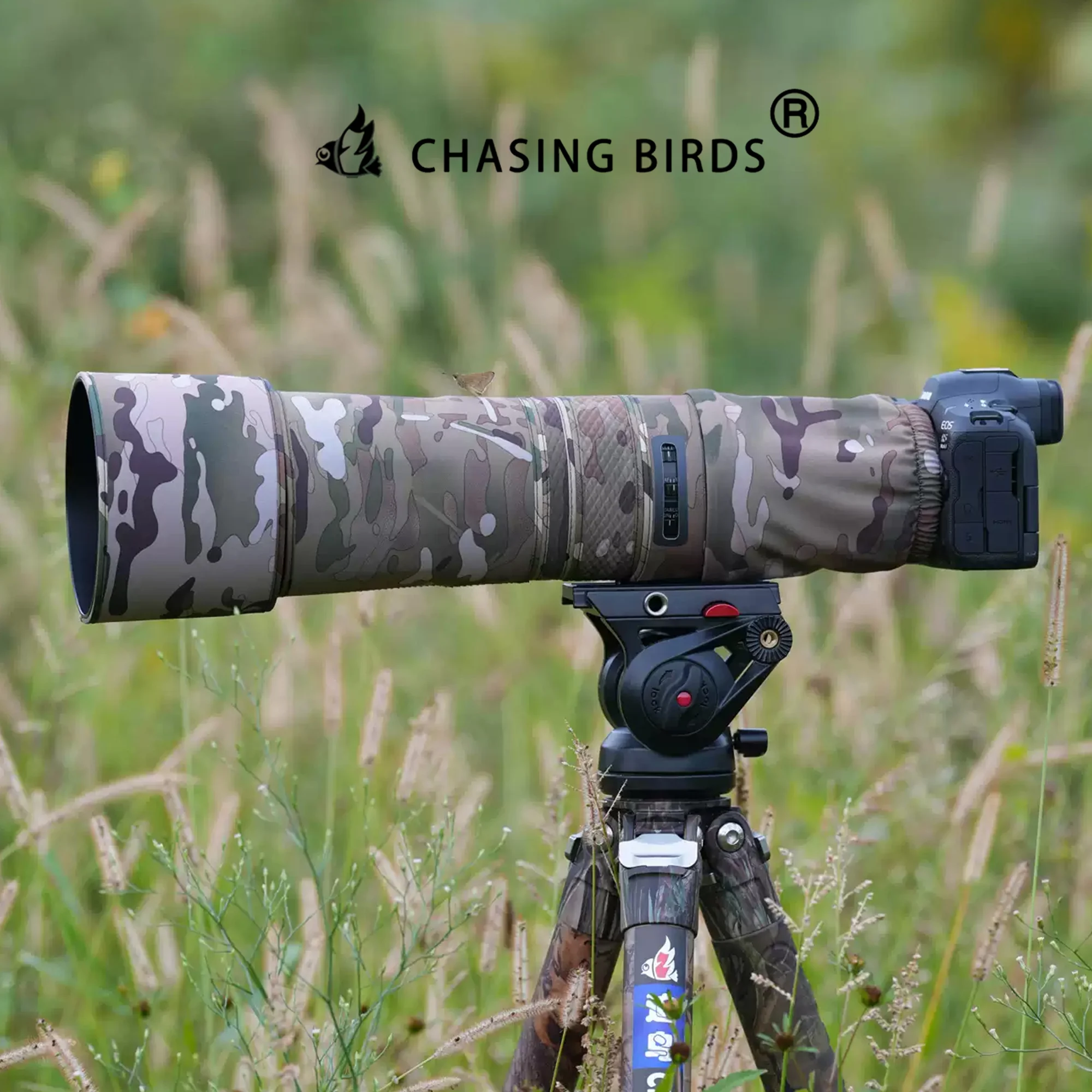 CHASING BIRDS Version IV Lens Camouflage Coat For CANON RF 800mm F11 IS STM Waterproof and Rainproof Lens Protective Cover