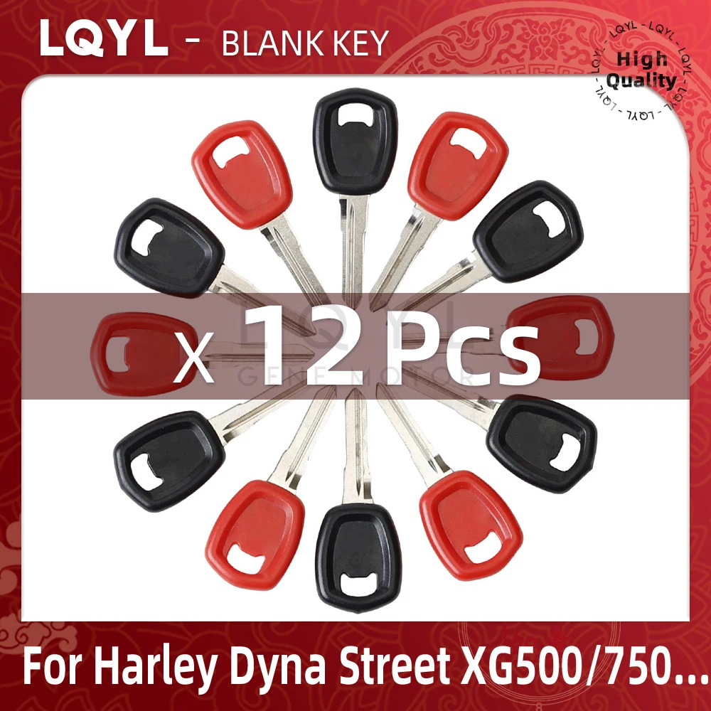 

12Pcs New Blank Key Motorcycle Replace Uncut Keys For Harley Dyna Street XG 500 700 750 XG500 XG700 XG750 2015 2016 2017 2018