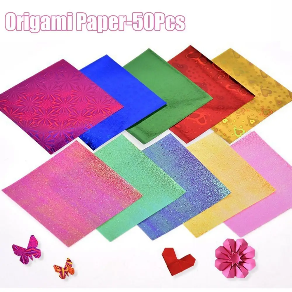 50Pcs 15cm Square Origami Paper DIY Multicolor Folding Paper Craft Decor Scrapbooking Handmade Cardstock Paper Origami