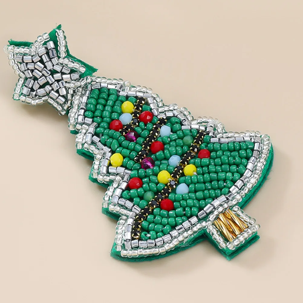 

Christmas Tree Earrings Holiday Beads Statement Studs Beautiful Sweet Fashion Matching Outfit Scarf Christmas Party