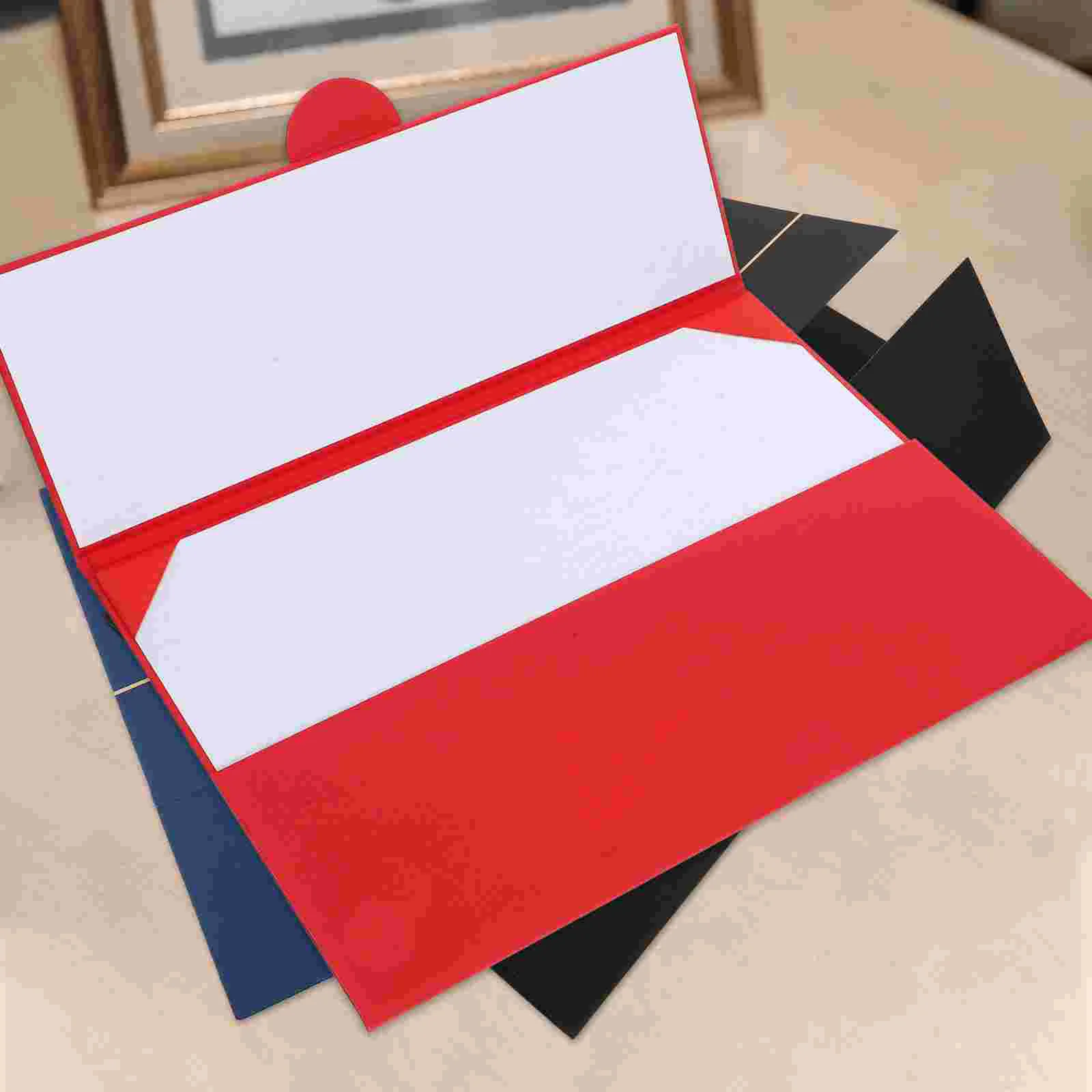 Certificate Envelope Holders Poster Paper 3080X2300X100CM Diploma Folder Red