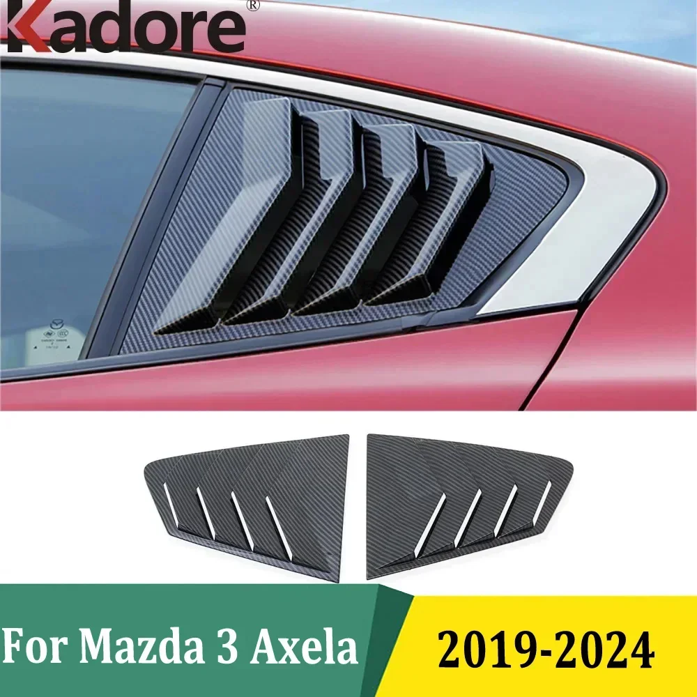 Para Mazda 3 M3 Axela 2019-2021 2022-2024 sedán ventana central trasera cubierta de Panel de alerón embellecedor accesorios exteriores de coche