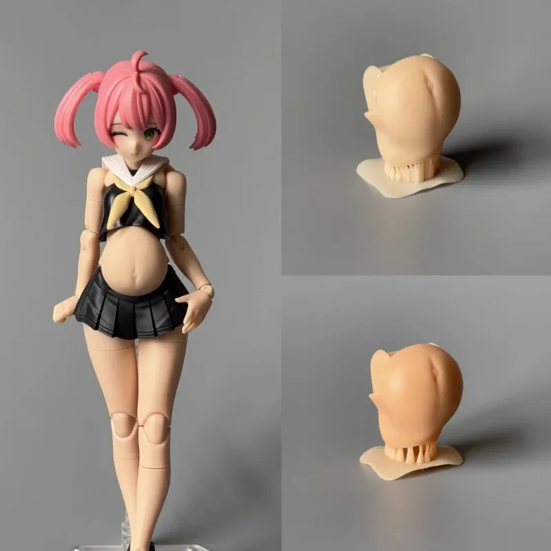 1/12 Scale BD Replacement Parts Female Gunner Tank Alternative Color Watermelon Belly for 6in Action Figure Toys