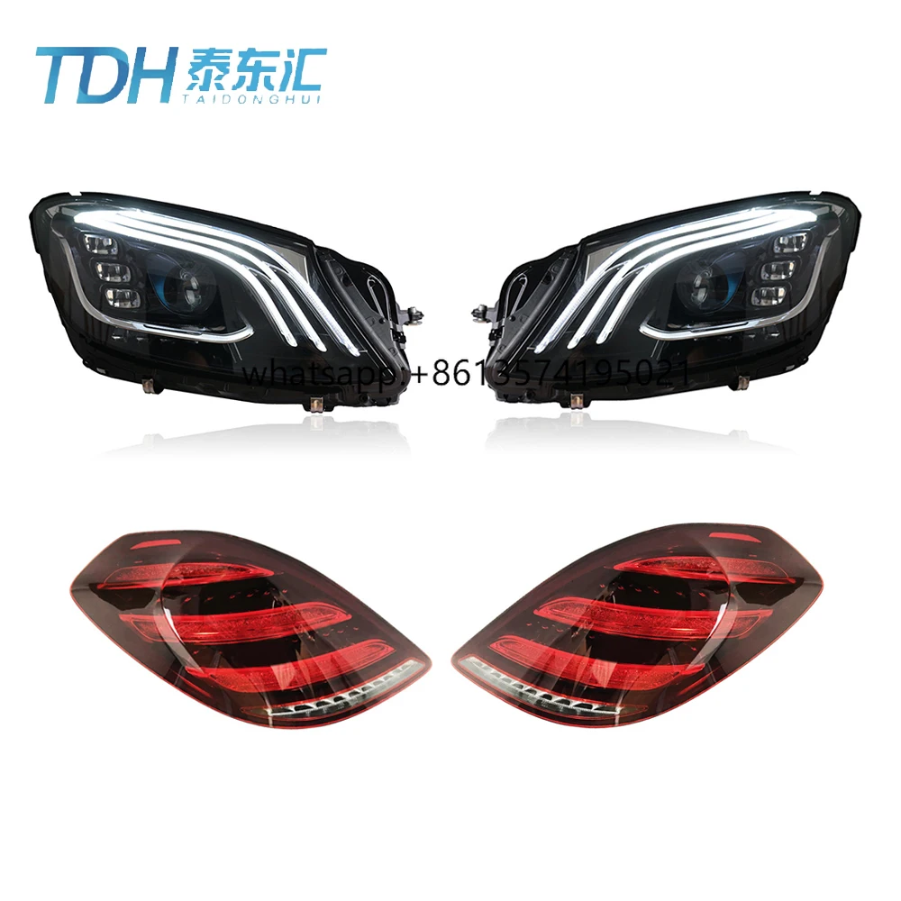 

High Quality LED Car Lights for W222 100W Head and Tail Lamp Assembly at 6000k Color Temperature