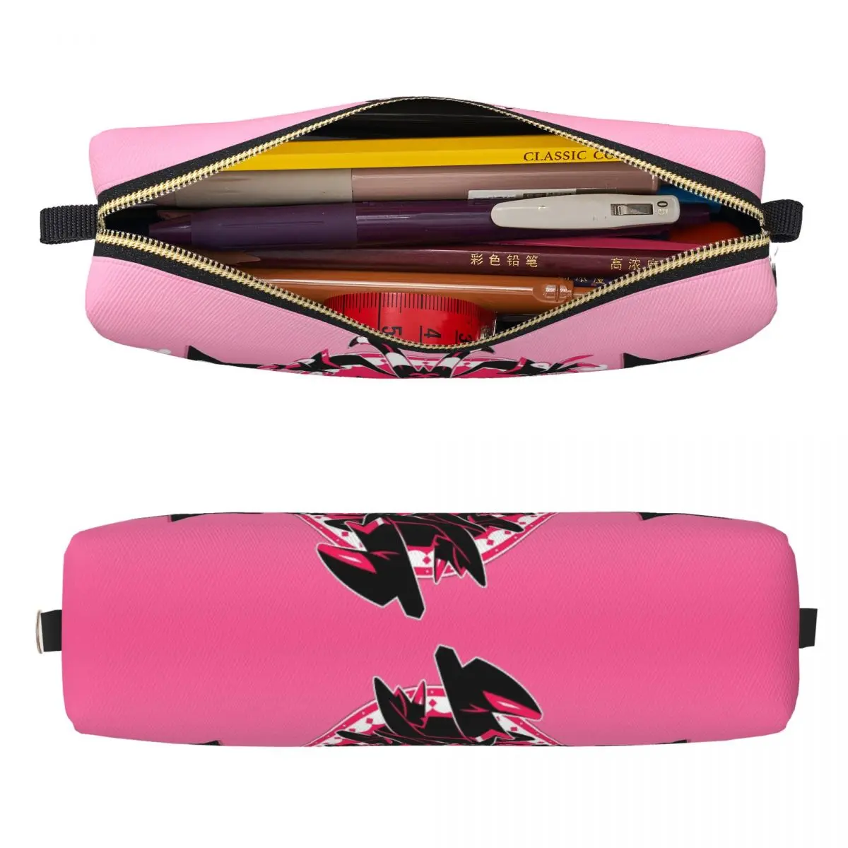 الإبداعية لونا أنيمي مقلمة Helluva Boss Merch صندوق القلم أكياس أطفال سعة كبيرة الطلاب الهدايا المدرسية pencelcases