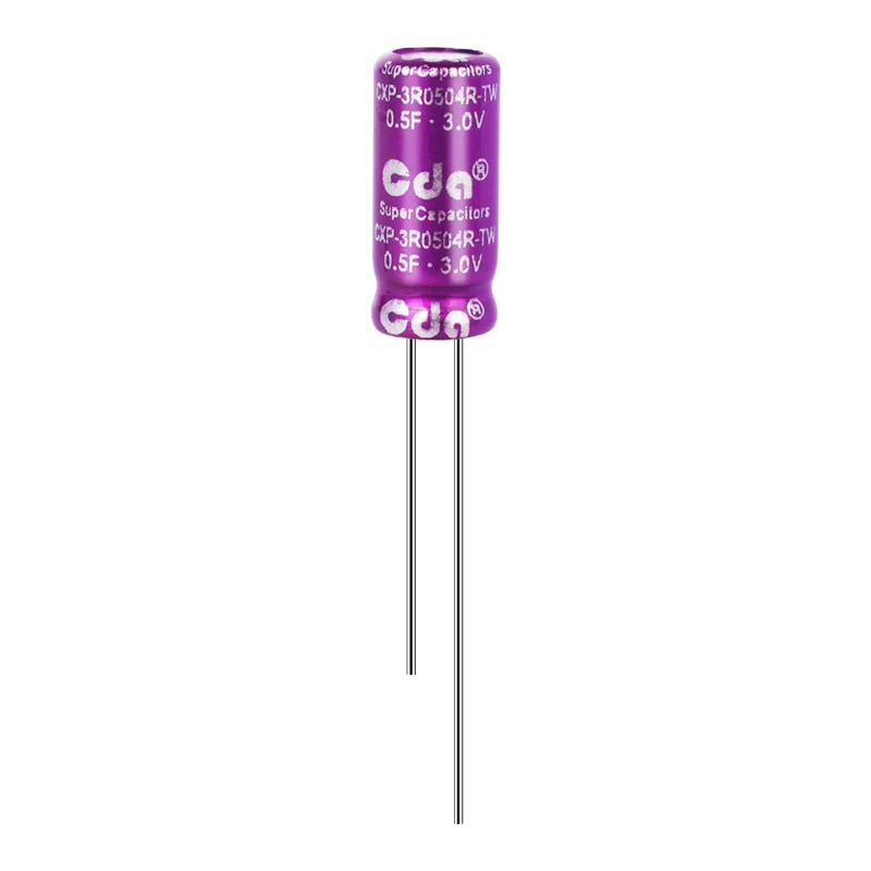 

CXP SuperCapacitors Farad capacitor CDA 3V 0.5F CXP-3R0504R-TW Super Capacitor UltraCapacitors