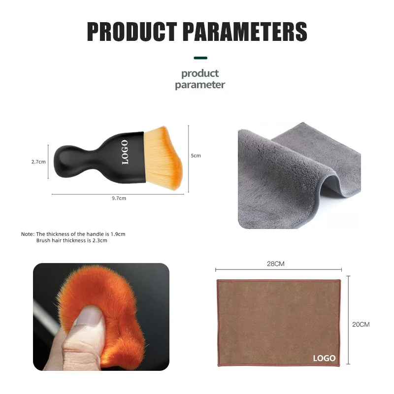 تنظيف السيارة فرشاة ناعمة منشفة من الألياف الدقيقة أداة إزالة الغبار لتويوتا GR 86 CHR برادو ألارد يارس بريوس كامري كراون RAV4 سوبرا #2