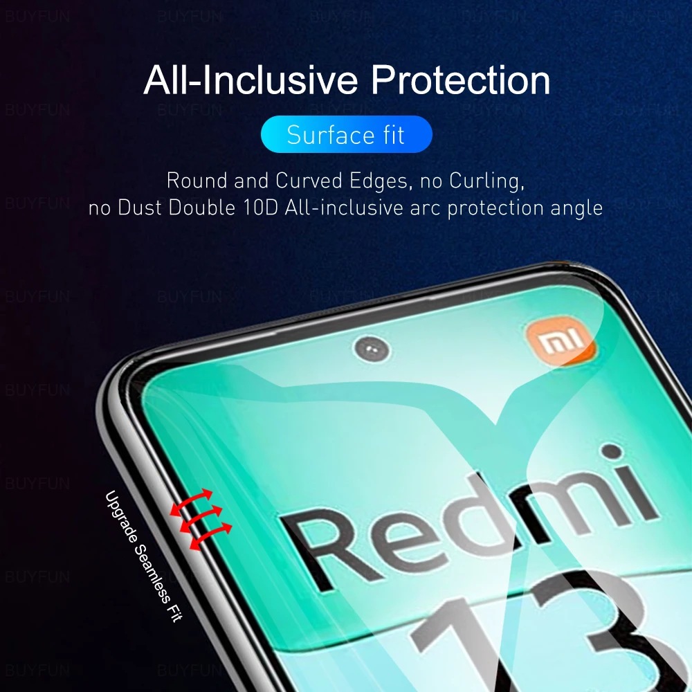 8in1 Anti-Scratch Clear Hydrogel film Lens Screen Protector For Xiaomi Redmi 13 redmi13 Poco M6 m M 6 PocoM6 4G 6.79 inches 2024