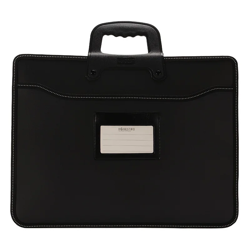 Portable A4 File Bag with Multiple Layers - Ideal for Office, School, and Travel - Minimalist Business Briefcase