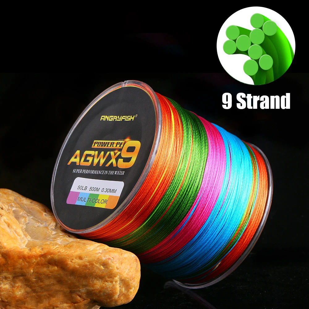 9 Strands Fishing Line 300m 500m 18-100LB Super Strong PE Line Fishing Braided Wire Carp Fishing Accessories pesca 4 Colors