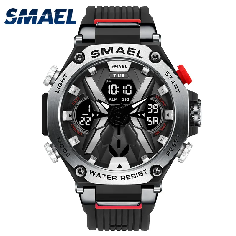 SMAEL 8087 alloy men\'s multifunctional sports waterproof electronic watch