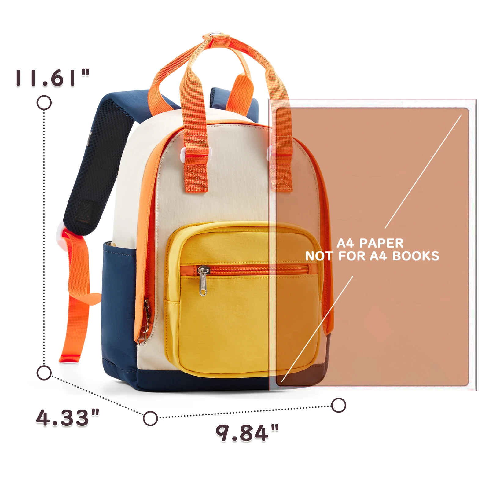 حقائب ظهر للأطفال لطيفة للغاية ، حقيبة مدرسية ، حقيبة ظهر للأطفال ، تصميم تباين الألوان ، متعدد الألوان ، اختياري