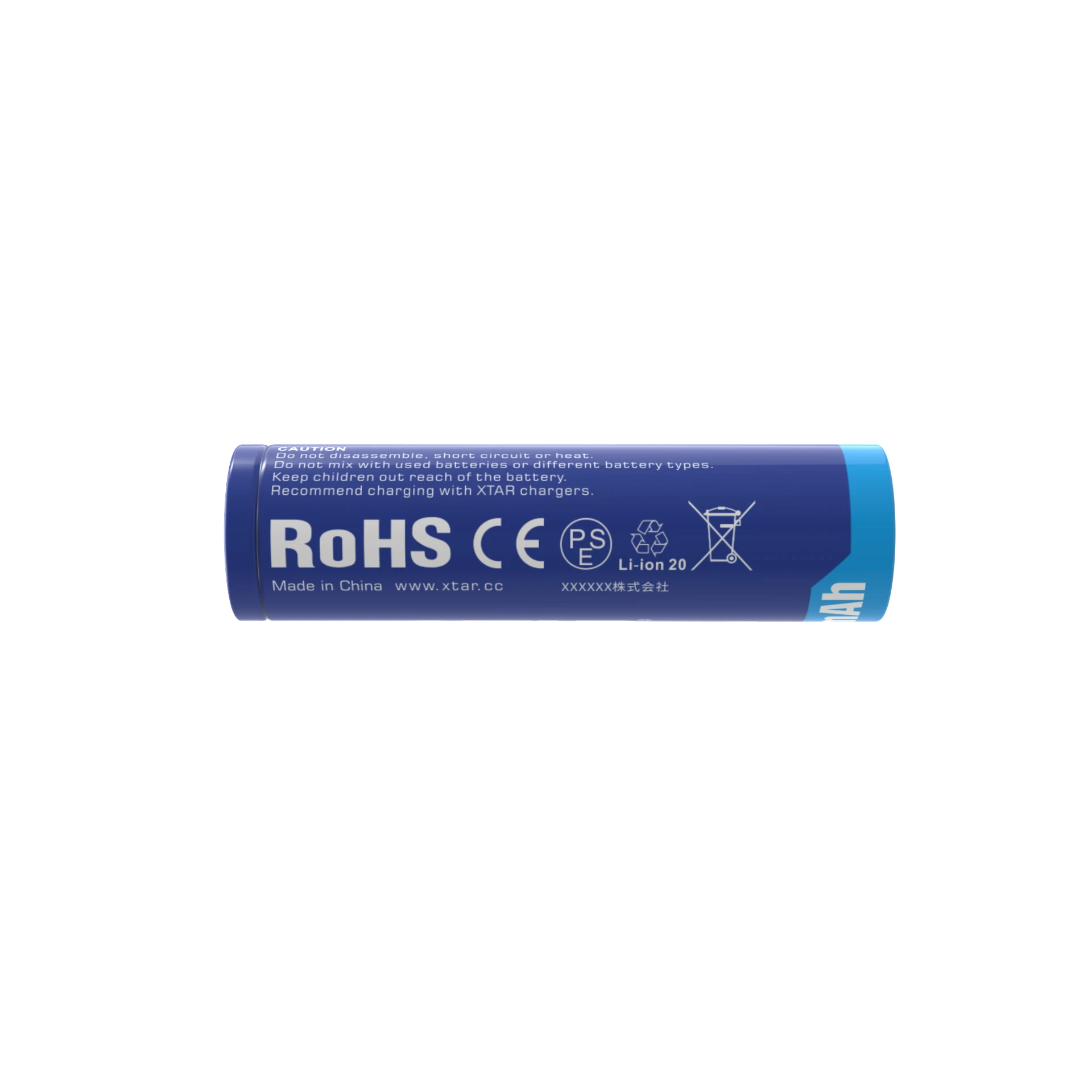 Imagem -03 - Baterias Li-ion Recarregáveis Xtar com Placa de Proteção 18650 3500mah Corrente de Descarga Máxima 10a 3.6v Pcs