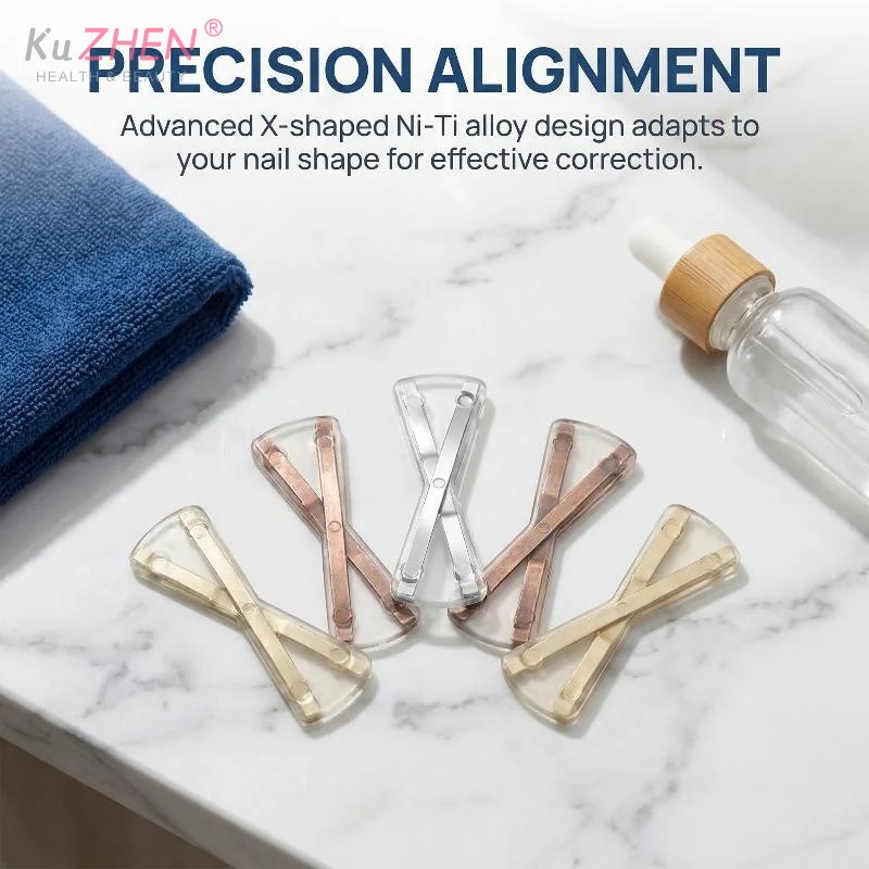 1PC  X-shaped Ingrown Toenail Correction Tool Ingrown Toenail Treatment Elastic Patch Sticker Toenail Straightening PedicureTool