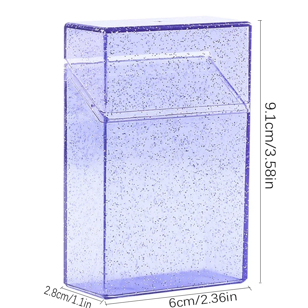 Caja de almacenamiento transparente Ins, soporte para tarjetas Blingbling fotográficas, contenedor de Idol Kpop alpumes, caja de almacenamiento de