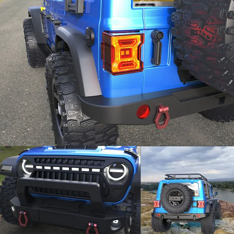 CK5811 Wrangler 1:7 coche de escalada RC coche de Control remoto vehículo todoterreno simulado juguete eléctrico sin escobillas con tracción en las cuatro ruedas