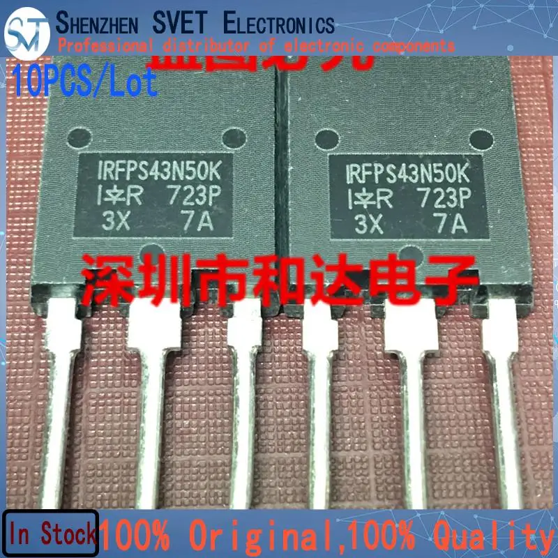 

10 шт./лот IRFPS43N50K MOS TO-247 500 В 43 А новый и импортный оригинальный 100% тест на складе