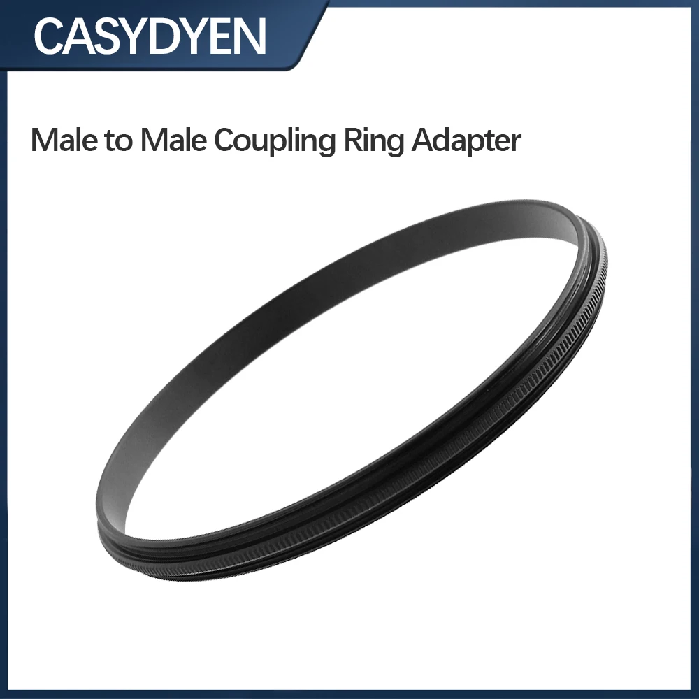 Male To Male Coupling Ring Adapter For Lens Filter 82-82mm Male To Male Aluminum Alloy Metal Ring Adapter