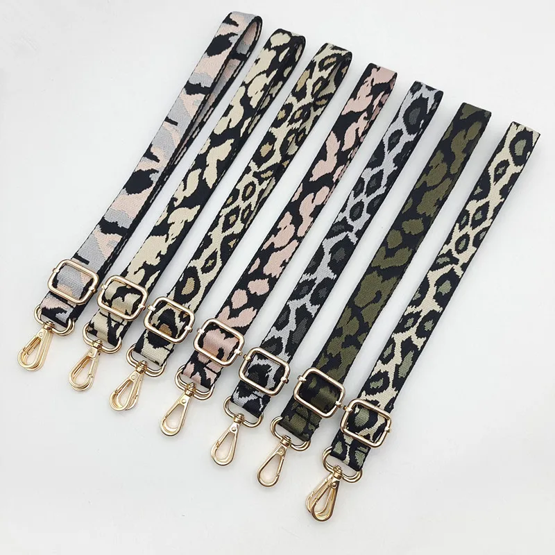 New Color Leopard Print Shoulder Strap Bag Accessories Versatile Crossbody Personality Long Strap Mobile Phone Lanyard Strap