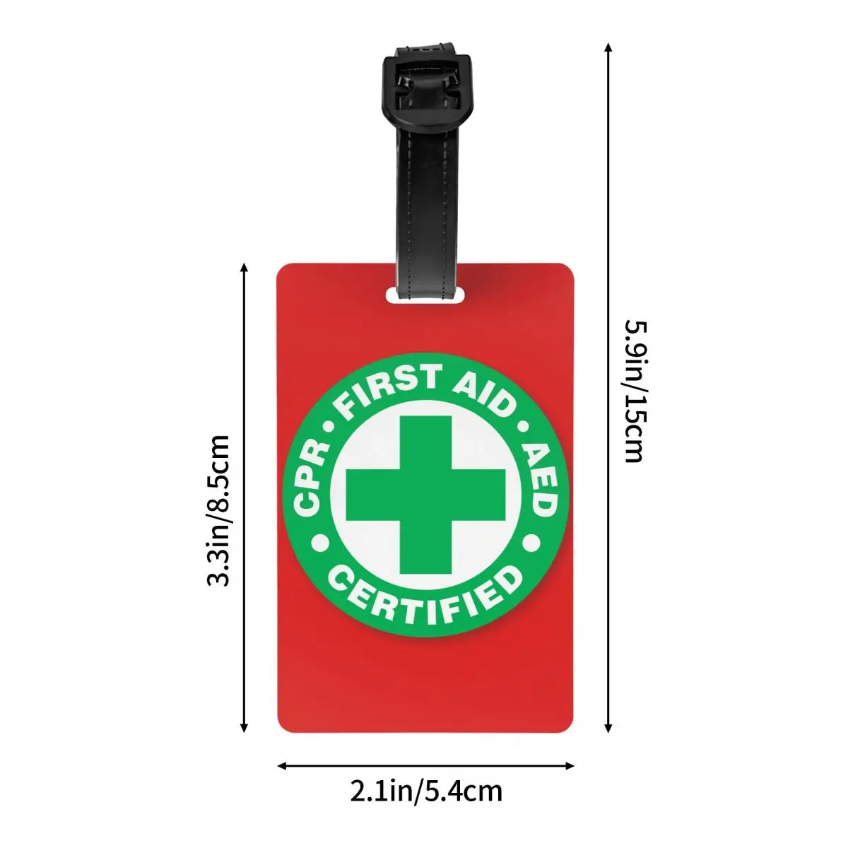 First Aid Emergency Medicine Luggage Tag Doctor Nurse Travel Bag Suitcase Privacy Cover ID Label