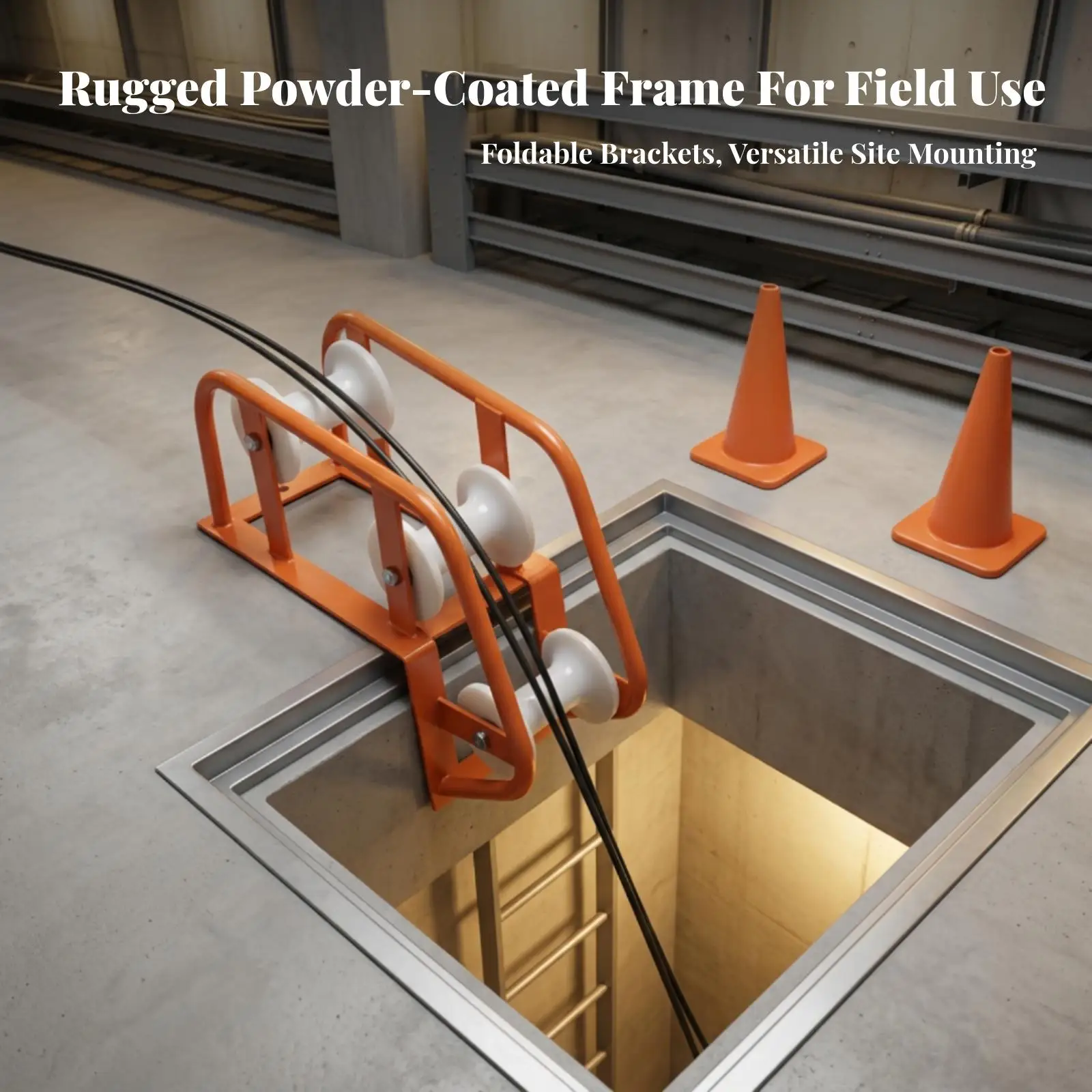 Cable Pulling Pulley Stable Corner Cable Roller Shielding for Utility Crews