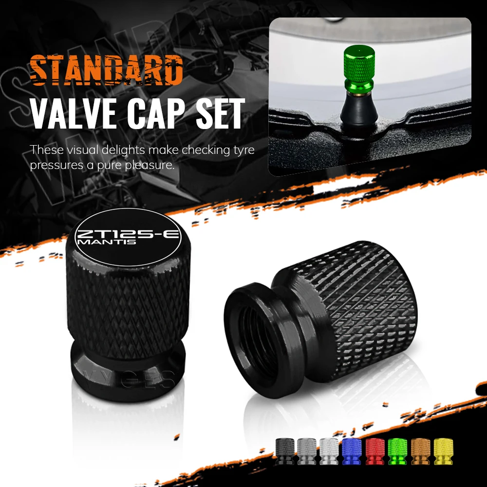 Motorcycle Accessories CNC Aluminum Standard Valve Cap Set For ZONTES ZT125-C ZT125C ZT125 E-MANTIS 125C 125E Tire Caps Set