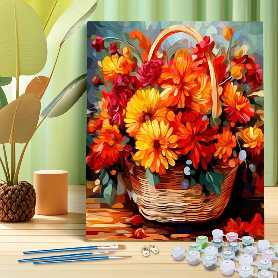 RUOPOTY Diy Malen Nach Zahlen Farbe Marker Aquarell Leinwand Bild Zeichnung Acrylfarben Handwerk Diy Set Hause Dekoration