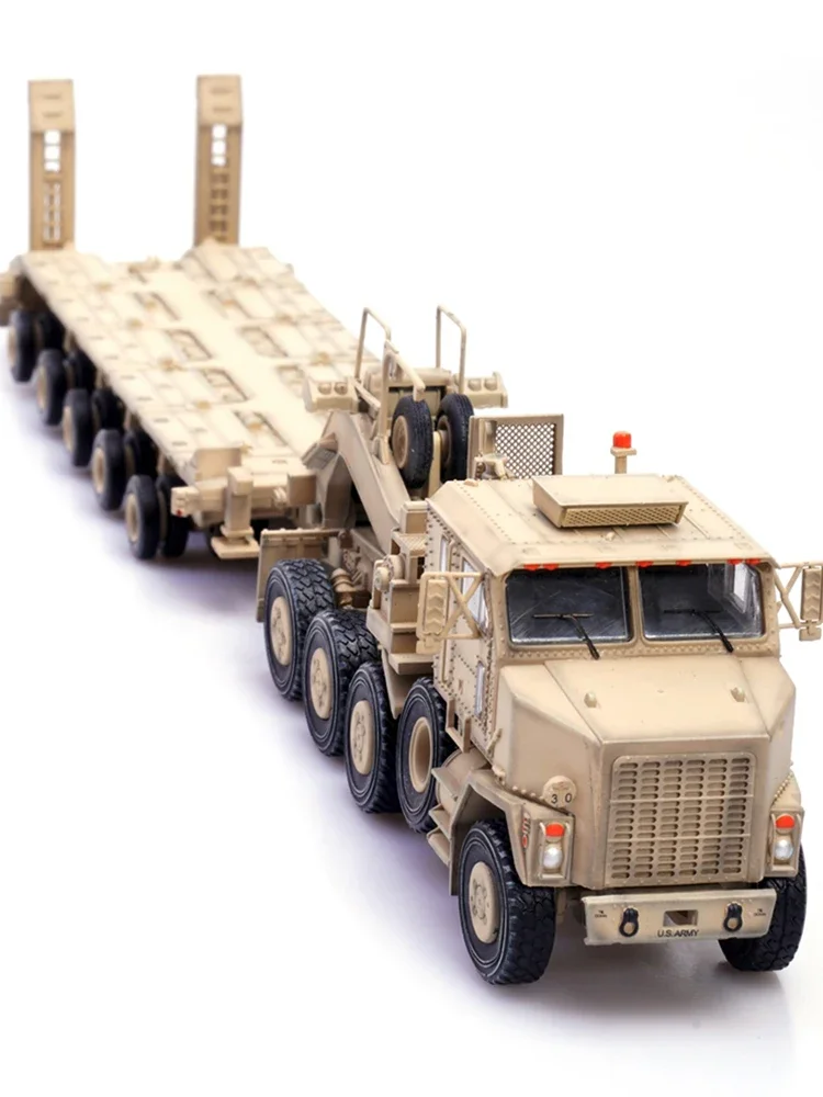 American Oshkosh M1070 Heavy Truck 1/72 Transport Truck Desert Color Model Collectible Ornament