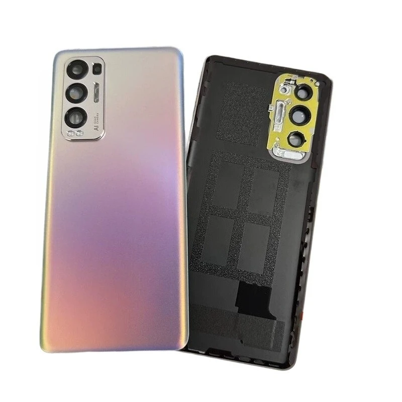For Oppo Reno5 Pro+ Reno 5 Pro Plus 5G Phone Lid Shell  Battery Back Cover Housing Rear Case with Camera Glass Lens