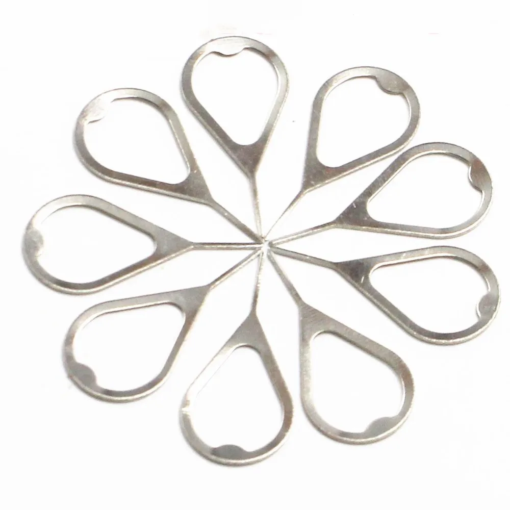 100Pcs Stainless Steel SIM Card Tray Ejector Pin Anti-Lost Universal SIM Card Removal Tool Compact Precision Tool