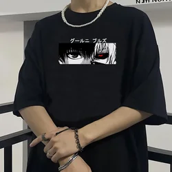 90s Japanese Anime Tokyo Ghoul Graphic T Shirt Men Cool Manga Kaneki Ken T-shirt Summer Casual Tshirt Hip Hop Top Tees Male