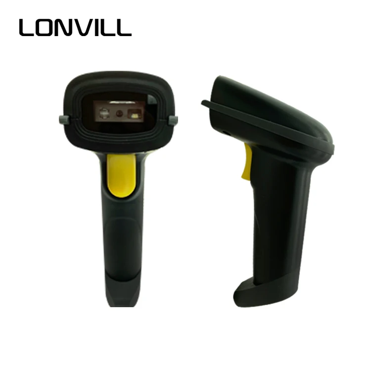 LONVILL Usb Qr Code Scanner Pequeno Escáner de Código de Barras para Venda, Leitor de Código QR 2d Com Wifi Bluetooth USB