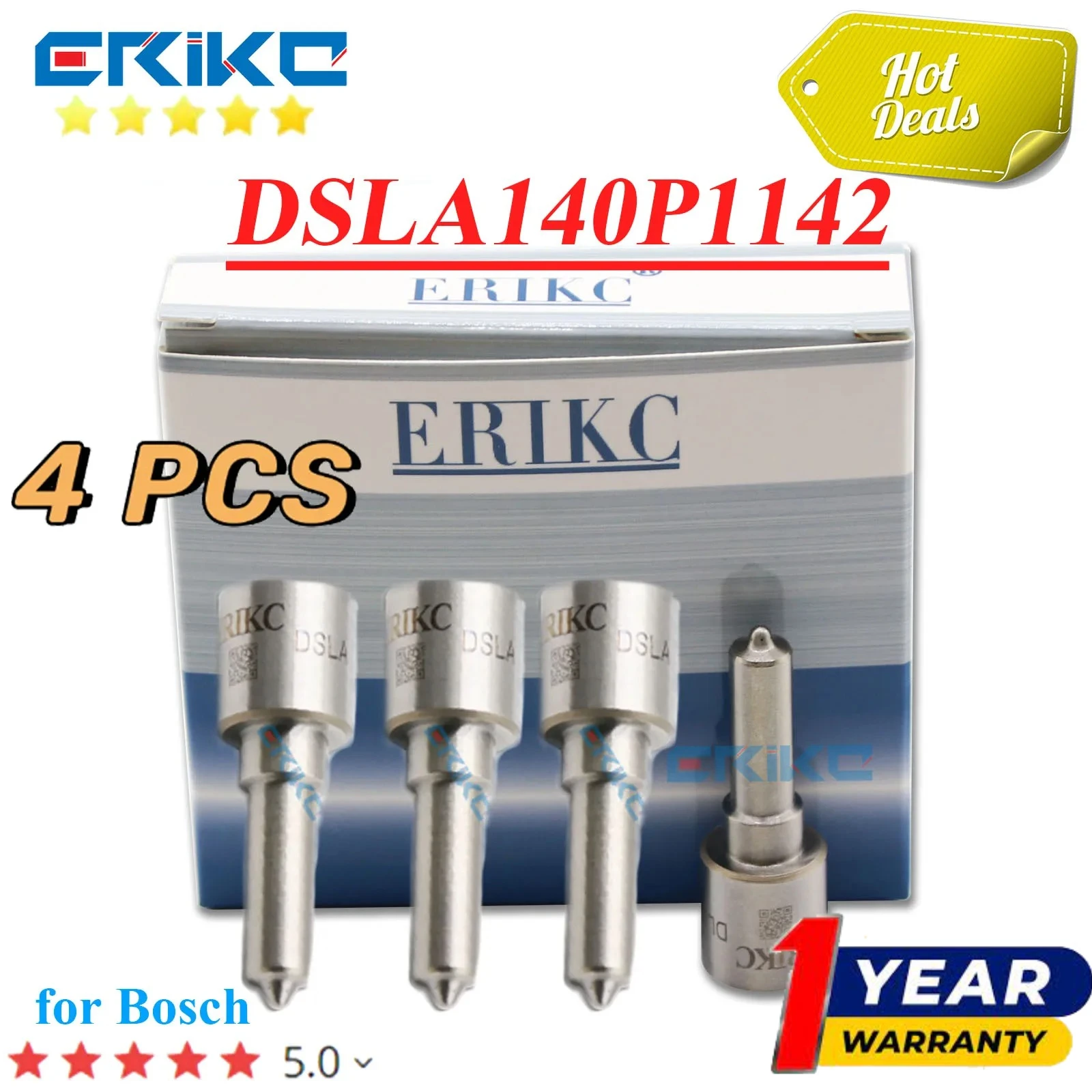 

4 шт. DSLA140P1142 автоматическая дизельная форсунка DSLA 140P 1142 наконечник распылителя 0433175337 для Renault 0445110 0445110145