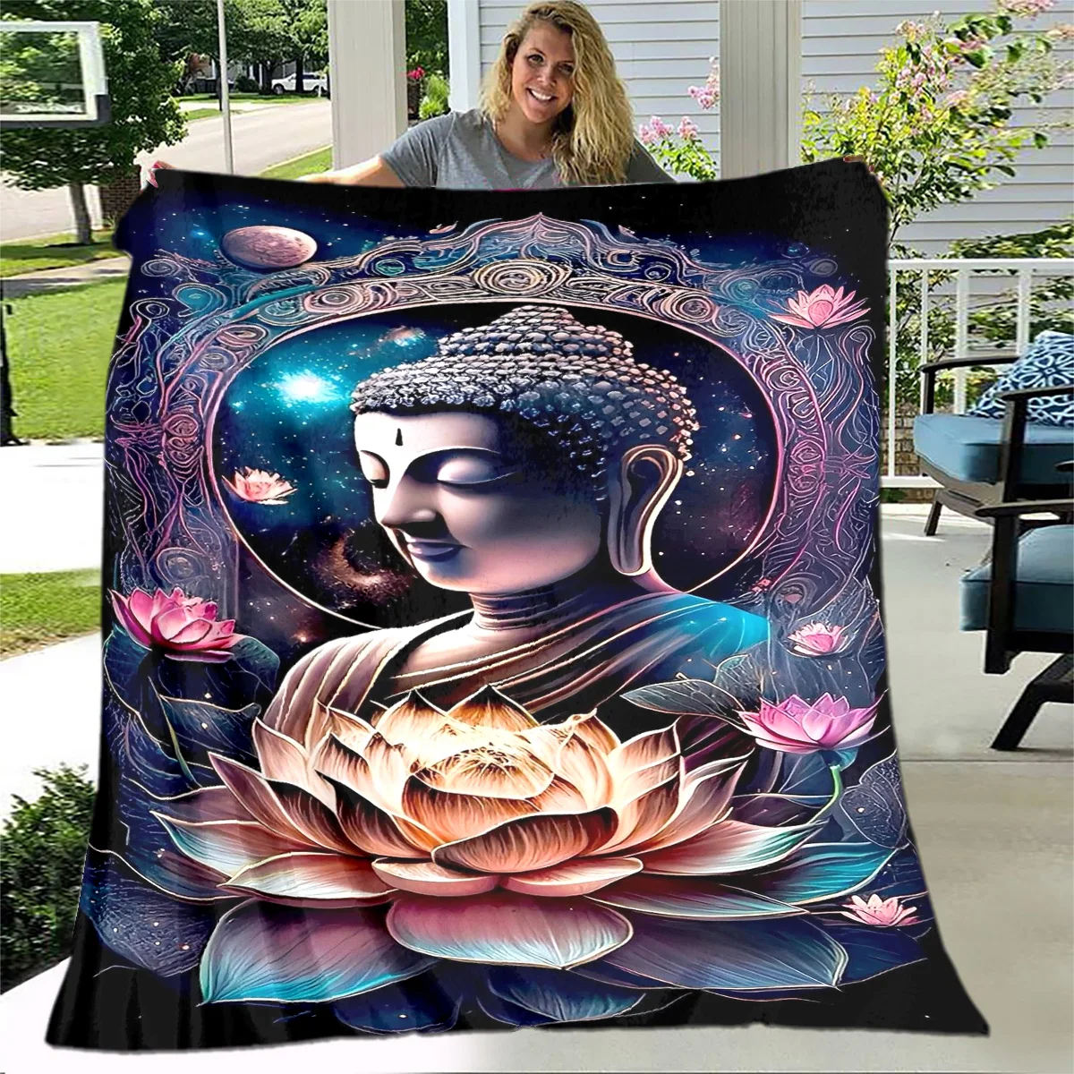 ผ้าสักหลาดตกแต่งผ้าห่มสำหรับห้องรับแขกห้องนอนเตียงโซฟาสวดมนต์ของขวัญ