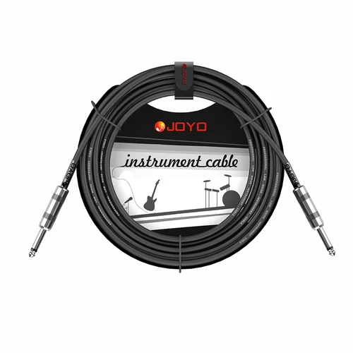 JOYO-Cable CM-04 para guitarra eléctrica, reducción de ruido recto con conector de Audio, amplificador de bajo, 4,5 m, 6,35mm
