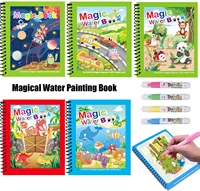 Libro Mágico de Dibujo con Agua para Niños – Cuaderno Reutilizable para Colorear con Rotulador