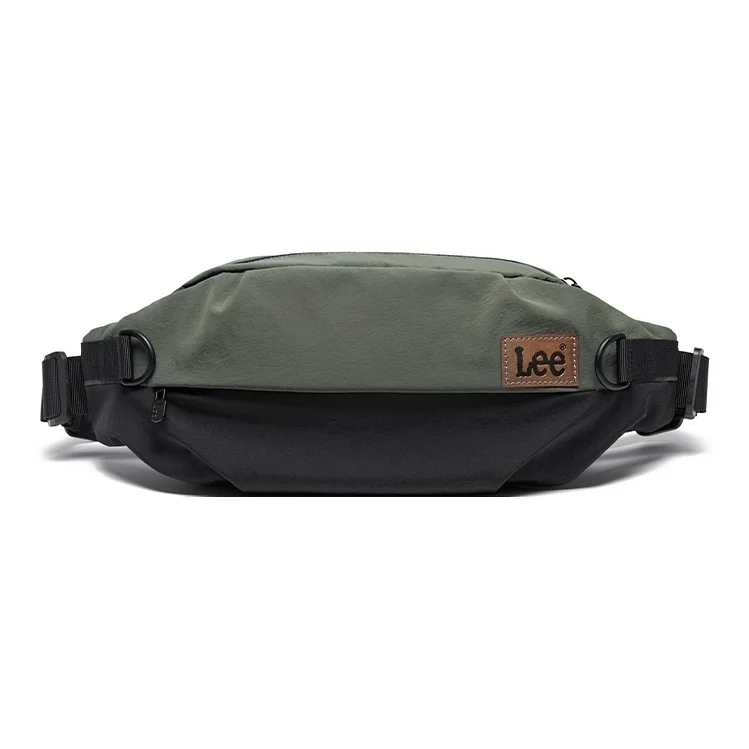 lee-oxford-sac-banane-en-tissu-regulier-unisexe-noir-vert-le240032m-408