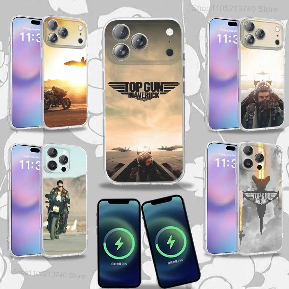 

M-MaverickS T-Top Gun Phone Case For iPhone 16,14,11,17,13,15,12,Air,Plus,Pro,Max,E,Mini Frosted for MagSafe Magnetic