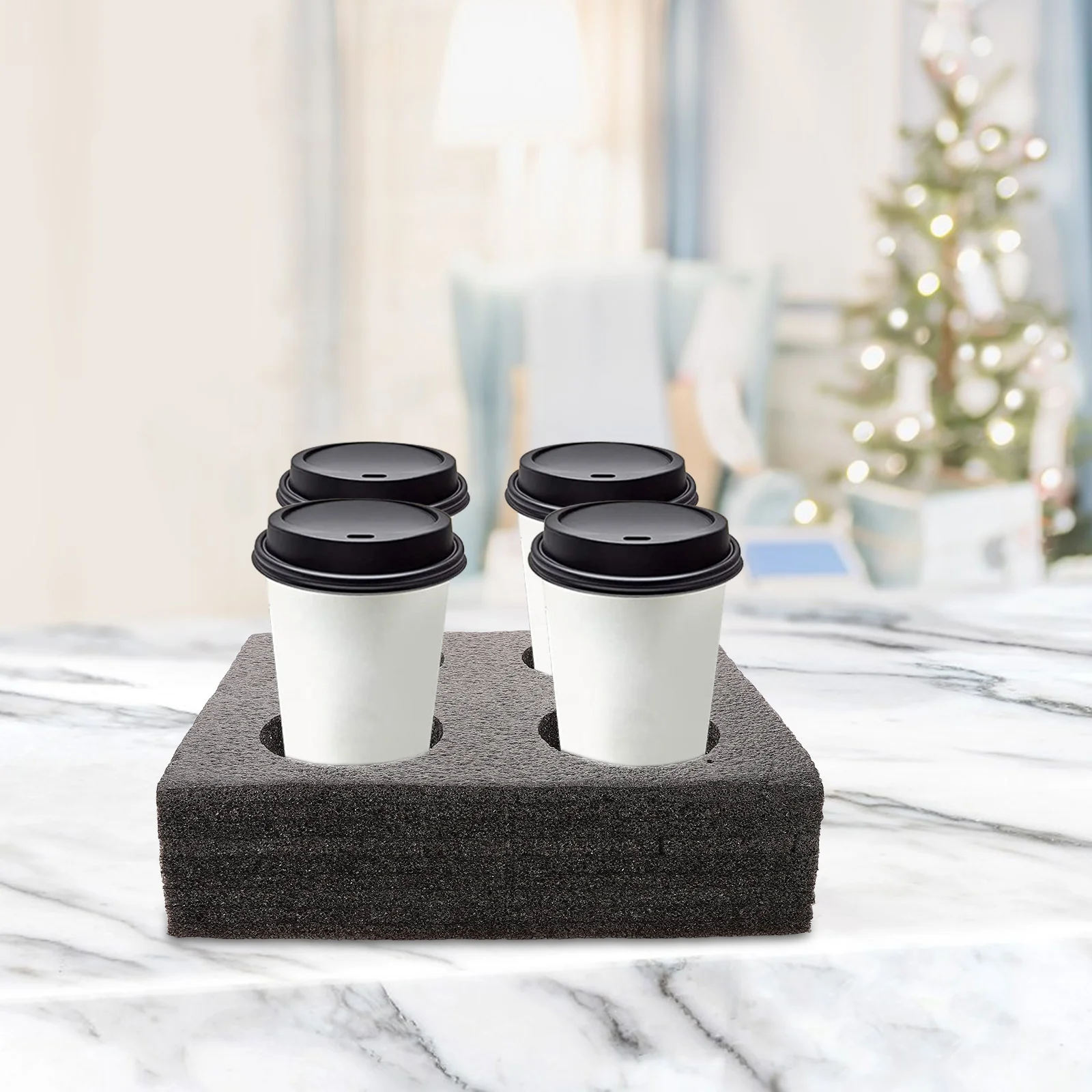 

Coffee Mugs Knitted Cotton Cup Holder Useful Beverage Packing Boxes Drink Carrier Bottle Trays Outdoor Takeout Accessory