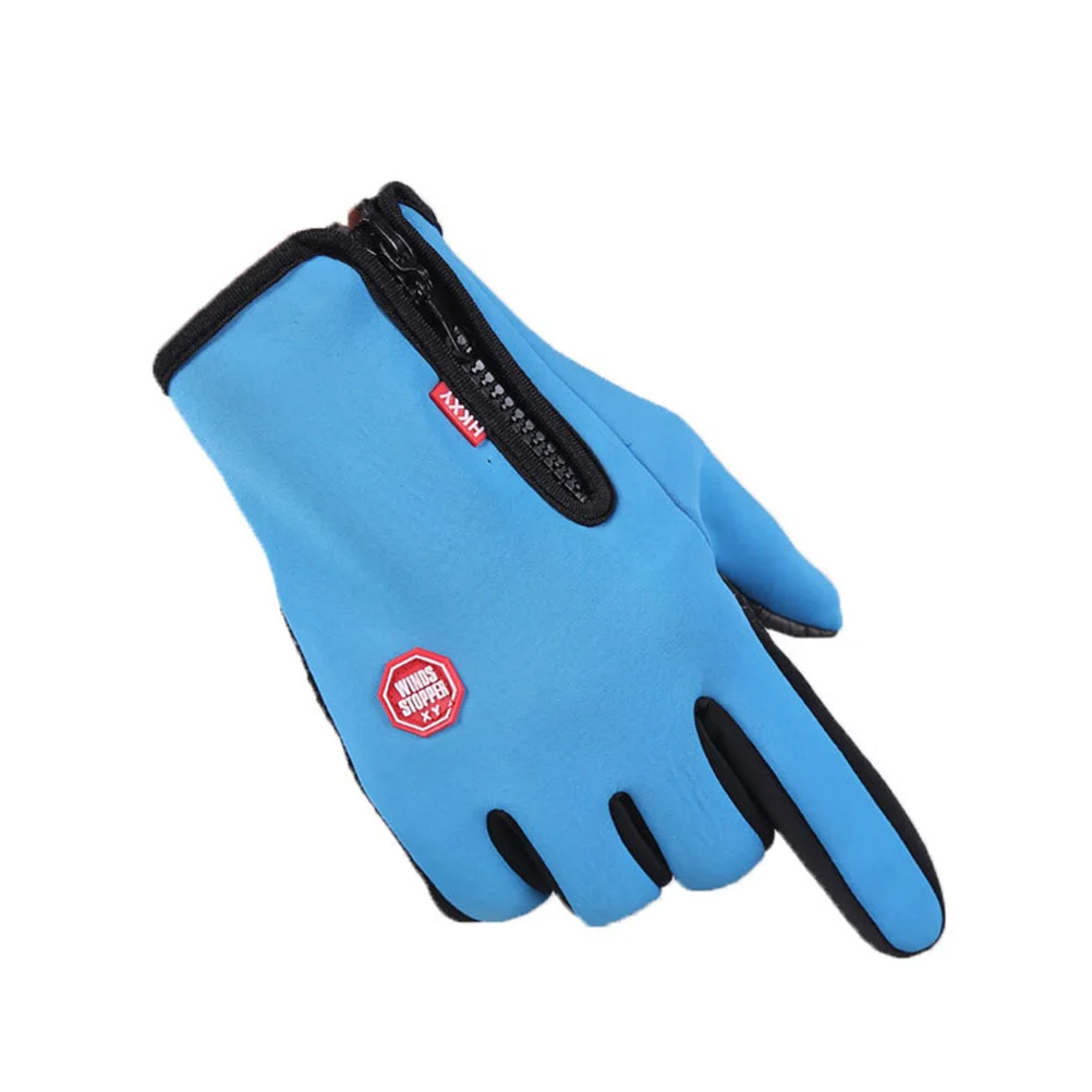 

Windproof Thermal Gloves Pair Heavy Duty Anti-Slip Warm Screen Touch Gloves for Cold Weather Cycling Motorbike Winter Survival